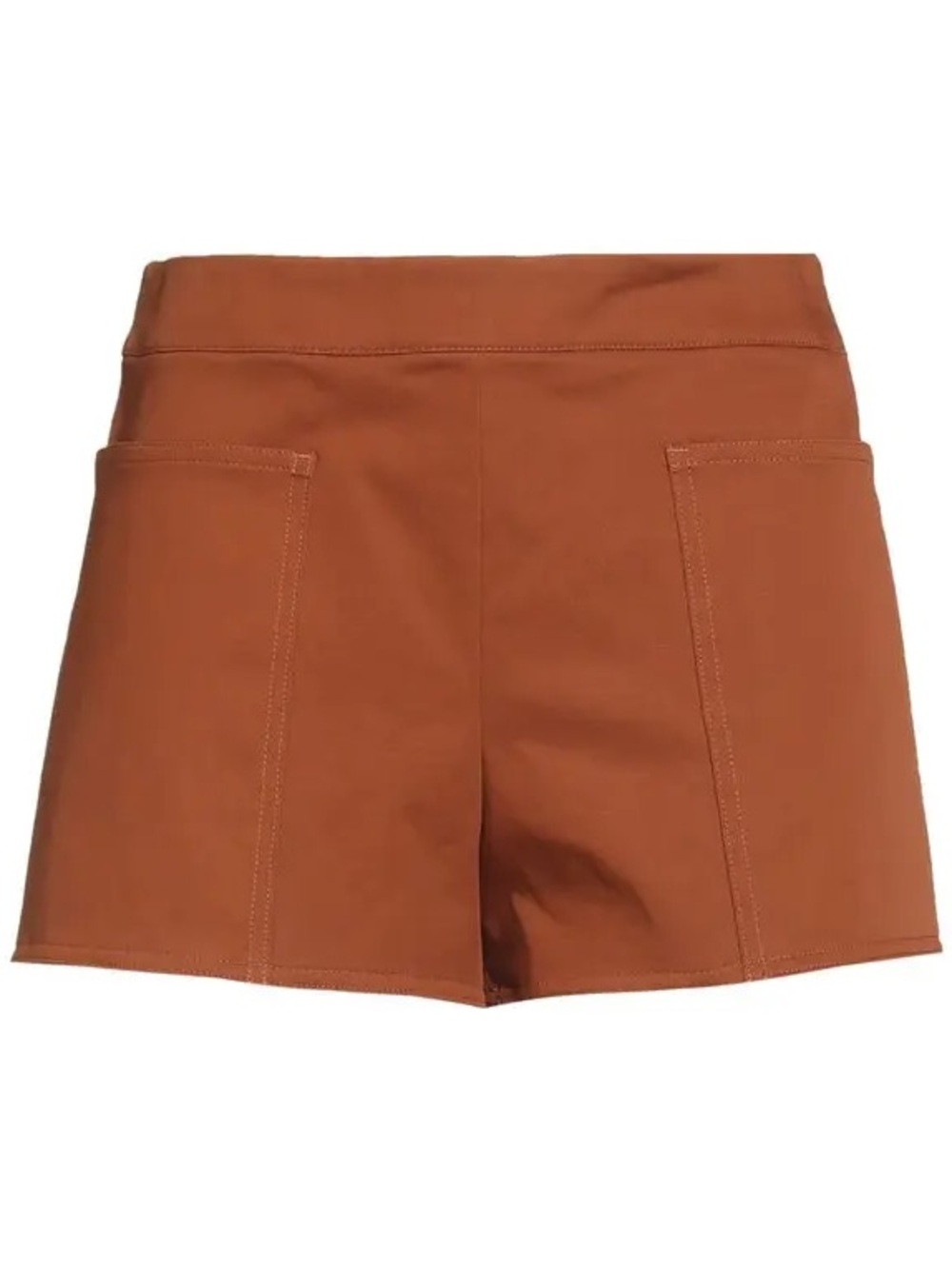 MaxMara High-Waist Cognac Shorts